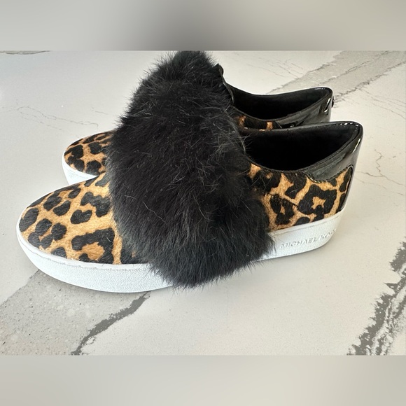 Michael Kors Shoes Maven Sneakers Cheetah Slip On | Color: Black/Brown | Size: 6 - Picture 3 of 12